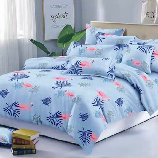 Printed Bed sheet NQ Series 3in1 Bedding Set ( 2 pillowcases and 1 fitted Sheet ) NQ304