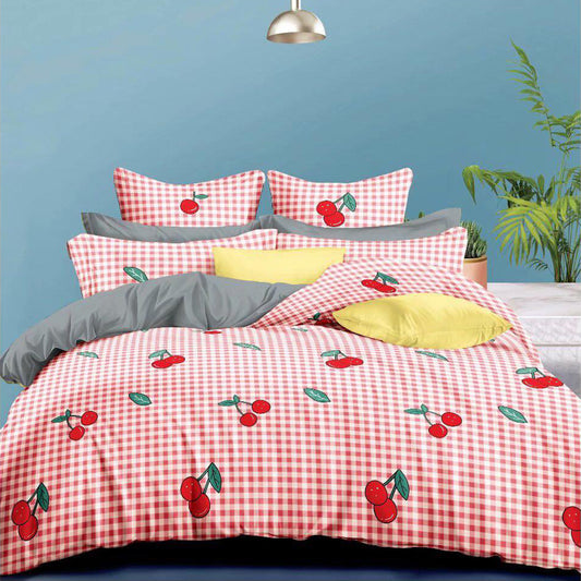 Printed Bed sheet NQ Series 3in1 Bedding Set ( 2 pillowcases and 1 fitted Sheet ) NQ29