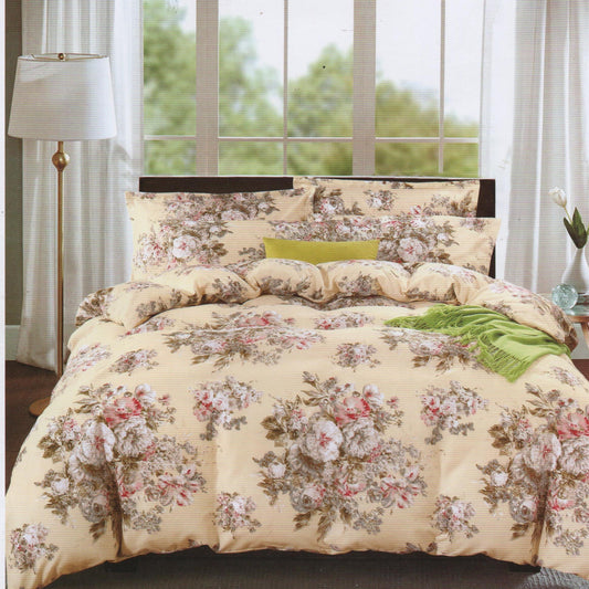 Printed Bed sheet DF Series 3in1 Bedding Set ( 2 pillowcases and 1 fitted Sheet ) DF68