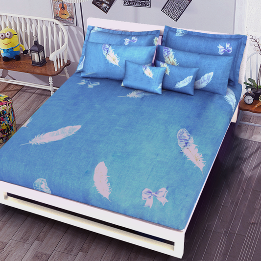 Printed Bed sheet NQ Series 3in1 Bedding Set ( 2 pillowcases and 1 fitted Sheet ) NQ37