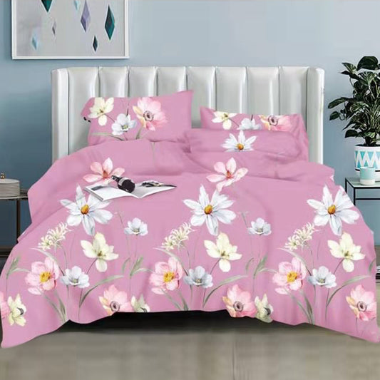 Printed Bed sheet NQ Series 3in1 Bedding Set ( 2 pillowcases and 1 fitted Sheet ) NQ212