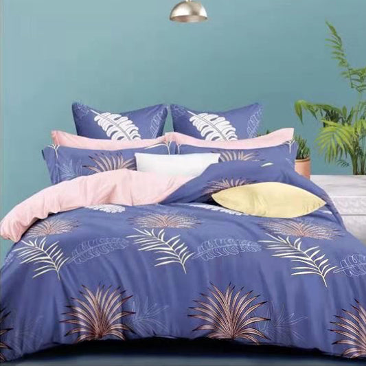 Printed Bed sheet NQ Series 3in1 Bedding Set ( 2 pillowcases and 1 fitted Sheet ) NQ28