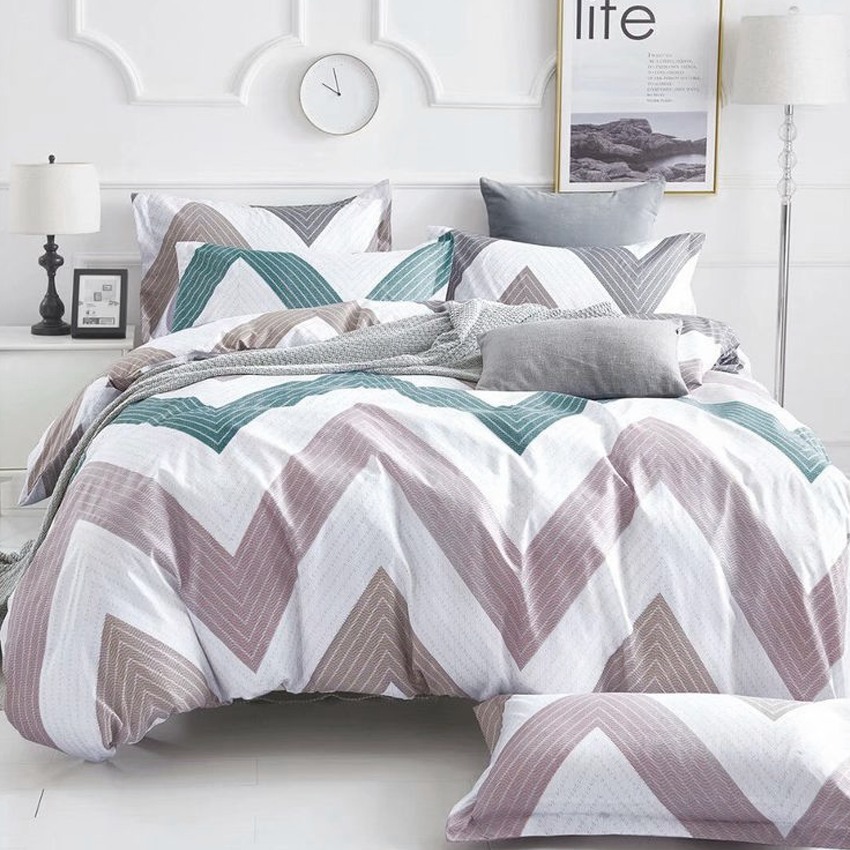 Printed Bed sheet DF Series 3in1 Bedding Set ( 2 pillowcases and 1 fitted Sheet ) DF256
