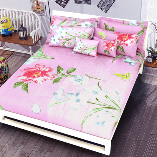Printed Bed sheet NQ Series 3in1 Bedding Set ( 2 pillowcases and 1 fitted Sheet ) NQ225