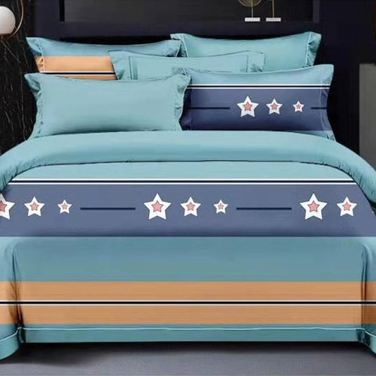 Printed Bed sheet NQ Series 3in1 Bedding Set ( 2 pillowcases and 1 fitted Sheet ) NQ373