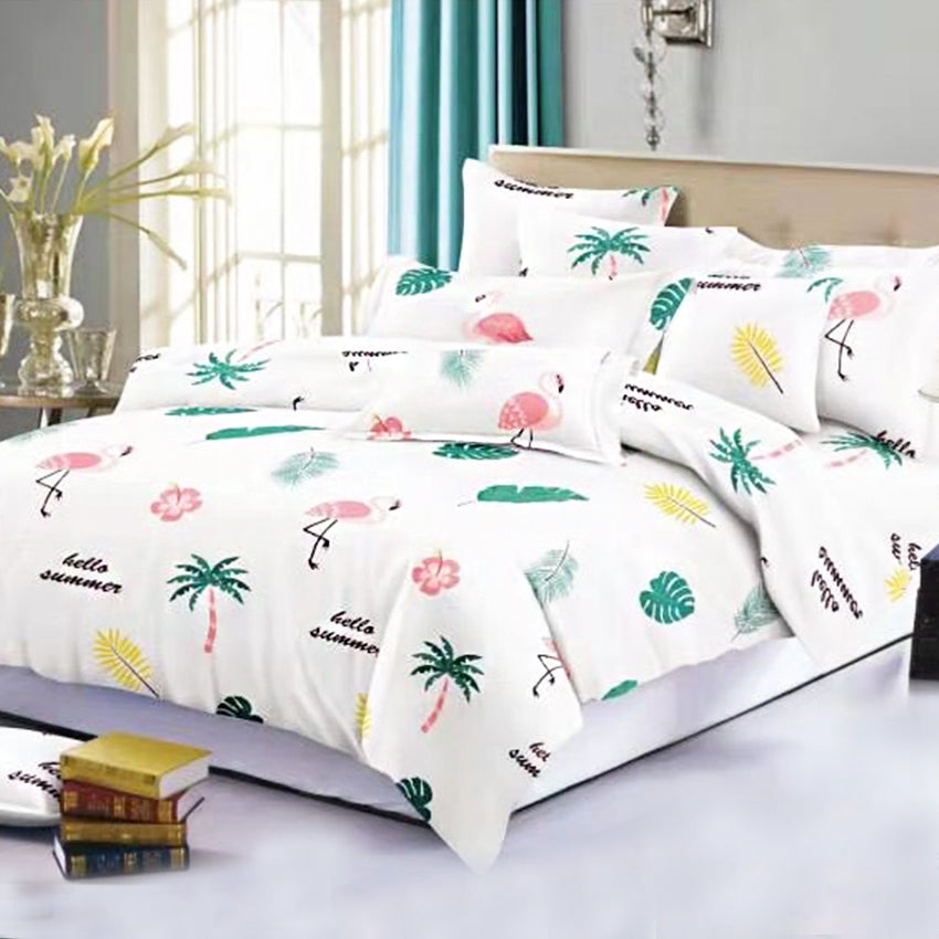 Printed Bed sheet NQ Series 3in1 Bedding Set ( 2 pillowcases and 1 fitted Sheet ) NQ6