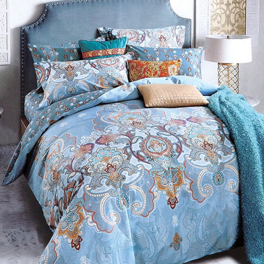 Printed Bed sheet DF Series 3in1 Bedding Set ( 2 pillowcases and 1 fitted Sheet ) DF120