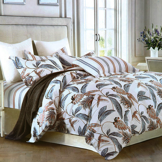 Printed Bed sheet DF Series 3in1 Bedding Set ( 2 pillowcases and 1 fitted Sheet ) DF117