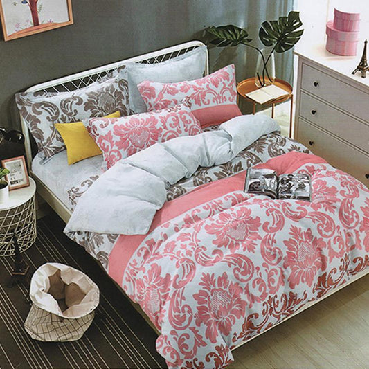 Printed Bed sheet DF Series 3in1 Bedding Set ( 2 pillowcases and 1 fitted Sheet ) DF02