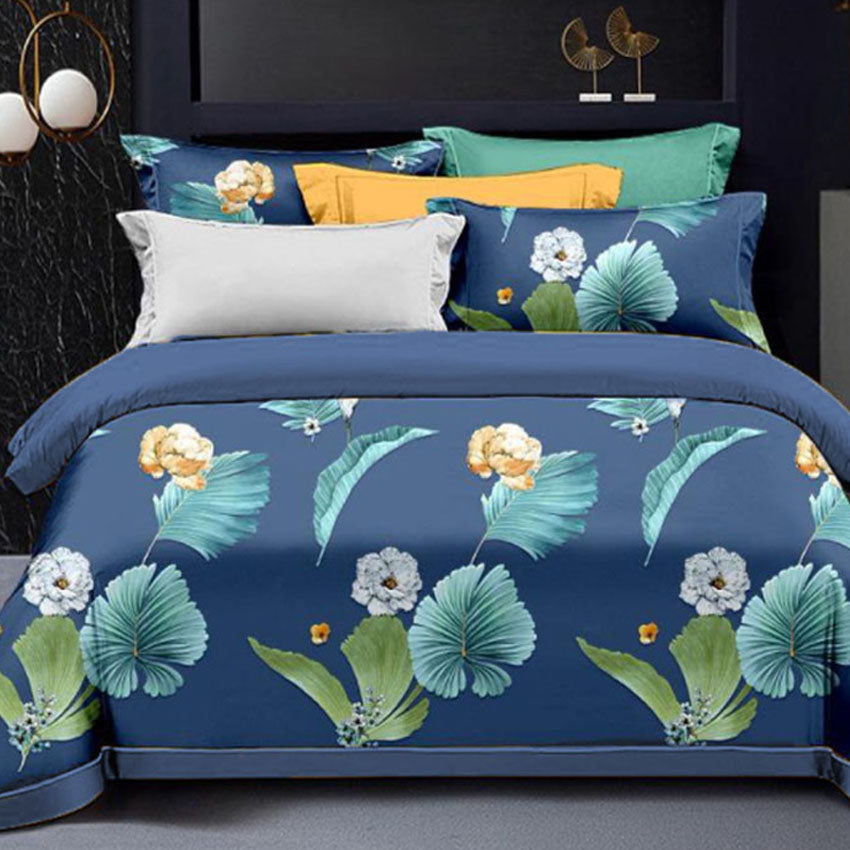 Printed Bed sheet NQ Series 3in1 Bedding Set ( 2 pillowcases and 1 fitted Sheet ) NQ375